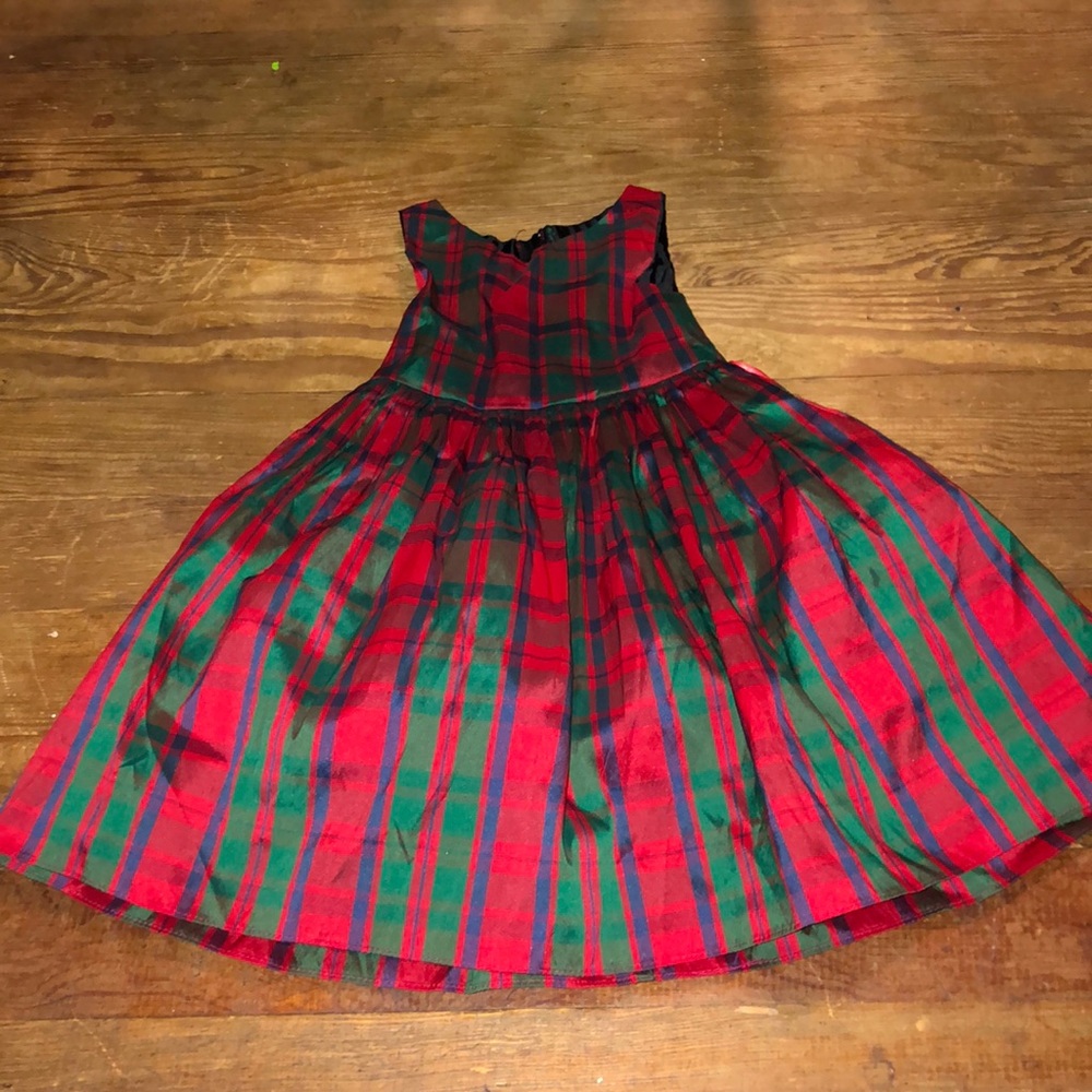 2T plaid holiday dress